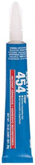 Loctite - 0.70 oz Tube Clear Instant Adhesive - Series 454, 15 sec Fixture Time, 24 hr Full Cure Time, Bonds to Plastic & Rubber - Americas Industrial Supply