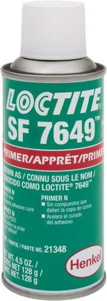 Loctite - 4.5 Fluid Ounce Can, Green, Liquid Primer - Series 7649 - Americas Industrial Supply