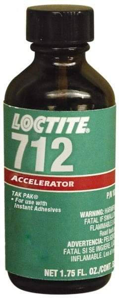 Loctite - 1.75 Fluid Ounce, Clear Adhesive Accelerator - For Use with Instant Adhesive - Americas Industrial Supply