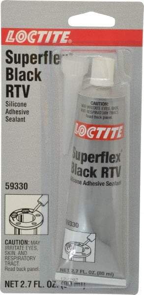 Loctite - 80 mL Tube Black RTV Silicone Joint Sealant - 30 min Tack Free Dry Time, 24 hr Full Cure Time, Series 193 - Americas Industrial Supply