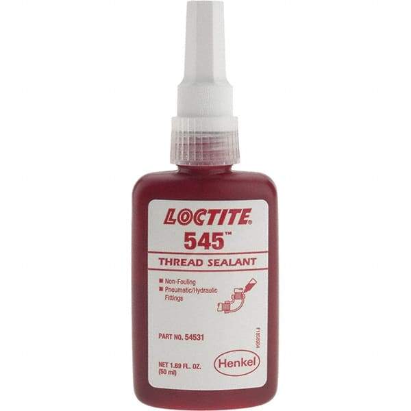 Loctite - 50 mL Bottle, Purple, Liquid Threadlocker - Series 545, 24 hr Full Cure Time, Hand Tool Removal - Americas Industrial Supply