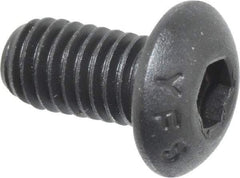 Value Collection - #10-32 UNF Hex Socket Drive, Button Screw - Alloy Steel, Black Oxide Finish, 3/8" Length Under Head - Americas Industrial Supply