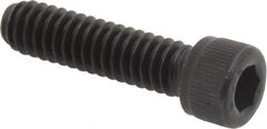Value Collection - 1/4-20 UNC Hex Socket Drive, Socket Cap Screw - Alloy Steel, Black Oxide Finish, Partially Threaded, 1" Length Under Head - Americas Industrial Supply