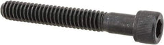 Value Collection - 1/4-20 UNC Hex Socket Drive, Socket Cap Screw - Alloy Steel, Black Oxide Finish, Partially Threaded, 1-3/4" Length Under Head - Americas Industrial Supply