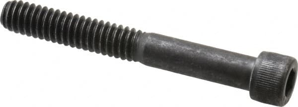 Value Collection - 1/4-20 UNC Hex Socket Drive, Socket Cap Screw - Alloy Steel, Black Oxide Finish, Partially Threaded, 2" Length Under Head - Americas Industrial Supply
