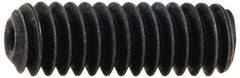Value Collection - 1/4-20 UNC, 5/16" OAL, Cup Point Set Screw - Grade 8 Steel, 1/8" Key - Americas Industrial Supply