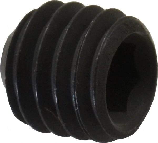 Value Collection - #10-32 UNF, 3/16" OAL, Cup Point Set Screw - Grade 8 Steel, 3/32" Key - Americas Industrial Supply