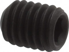 Value Collection - #10-32 UNF, 1/4" OAL, Cup Point Set Screw - Grade 8 Steel, 3/32" Key - Americas Industrial Supply