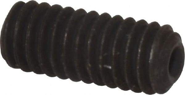 Value Collection - 5/16-18 UNC, 3/4" OAL, Cup Point Set Screw - Grade 8 Alloy Steel, 5/32" Key - Americas Industrial Supply