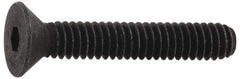 Value Collection - #8-32 UNC Hex Socket Drive, Flat Screw - Alloy Steel, Black Oxide Finish, 3/8" OAL - Americas Industrial Supply