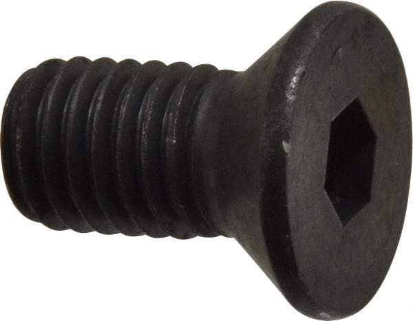 Value Collection - 1/2-13 UNC Hex Socket Drive, Flat Screw - Alloy Steel, Black Oxide Finish, Fully Threaded, 1" OAL - Americas Industrial Supply