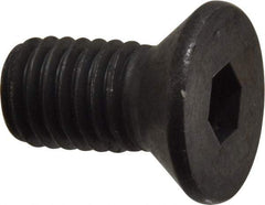 Value Collection - 1/2-13 UNC Hex Socket Drive, Flat Screw - Alloy Steel, Black Oxide Finish, Fully Threaded, 1" OAL - Americas Industrial Supply