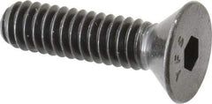 Value Collection - 1/4-20 UNC Hex Socket Drive, Flat Screw - Alloy Steel, Black Oxide Finish, Partially Threaded, 1" OAL - Americas Industrial Supply