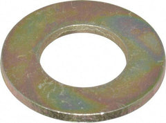 Made in USA - 5/8" Screw, Grade 8 Alloy Steel SAE Flat Washer - 21/32" ID x 1-5/16" OD, 3/32" Thick - Americas Industrial Supply