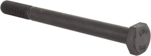 Value Collection - M10x1.50mm Metric Coarse, 110mm Length Under Head Hex Head Cap Screw - Partially Threaded, Grade 8.8 Steel, Uncoated, 17mm Hex - Americas Industrial Supply