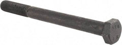 Value Collection - M12x1.75mm Metric Coarse, 130mm Length Under Head Hex Head Cap Screw - Partially Threaded, Grade 8.8 Steel, Uncoated, 19mm Hex - Americas Industrial Supply