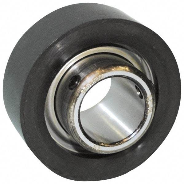 Browning - 3/4" ID x 2-17/32" OD, 2,611 Lb Dynamic Capacity, Set Screw Locking Insert Bearing - Rubber Grommet Housing, 52100 Steel Insert, 1" Race Width, 1,444 Lb Static Capacity - Americas Industrial Supply