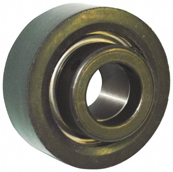 Browning - 15/16" ID x 2-17/32" OD, 2,801 Lb Dynamic Capacity, Eccentric Locking Insert Bearing - Rubber Grommet Housing, 52100 Steel Insert, 1" Race Width, 1,651 Lb Static Capacity - Americas Industrial Supply