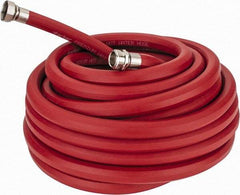 Parker - 50' Long, 3/4" Male x Female GHT, -40 to 200°F, Rubber High Temp & High Pressure Hose - 5/8" ID, Red, 125 psi - Americas Industrial Supply