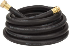 Parker - 25' Long Contractor Hose - 5/8" Diam, 3/4" GHT, Rubber, 100 psi, Black - Americas Industrial Supply