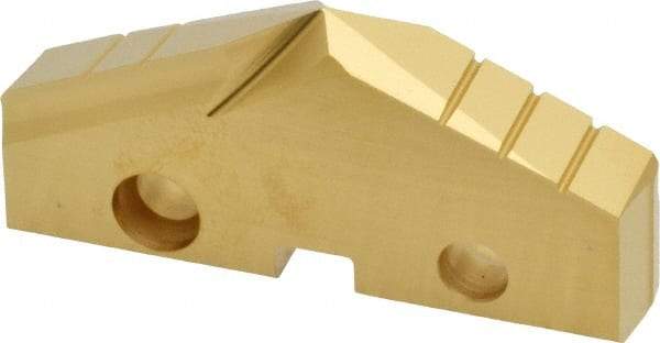 Allied Machine and Engineering - 2" Diam x 5/16" Thick, Seat Code 4, 132° Included Angle Spade Drill Insert - TiN Coated, Cobalt, Grade Super Cobalt, Series GEN2 T-A - Americas Industrial Supply