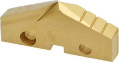 Allied Machine and Engineering - 2" Diam x 5/16" Thick, Seat Code 4, 132° Included Angle Spade Drill Insert - TiN Coated, Cobalt, Grade Super Cobalt, Series GEN2 T-A - Americas Industrial Supply