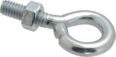 Gibraltar - 5/16-18, Zinc-Plated Finish, Steel Wire Turned Open Eye Bolt - 7/8" Thread Length, 5/8" ID x 1-1/4" OD, 1" Shank Length - Americas Industrial Supply