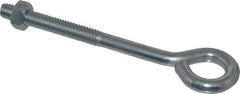 Gibraltar - 5/16-18, Zinc-Plated Finish, Steel Wire Turned Open Eye Bolt - 2" Thread Length, 5/8" ID x 1-1/4" OD, 3-1/2" Shank Length - Americas Industrial Supply