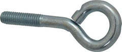 Gibraltar - 3/8-16, Zinc-Plated Finish, Steel Wire Turned Open Eye Bolt - 1-1/4" Thread Length, 3/4" ID x 1-1/2" OD, 2" Shank Length - Americas Industrial Supply