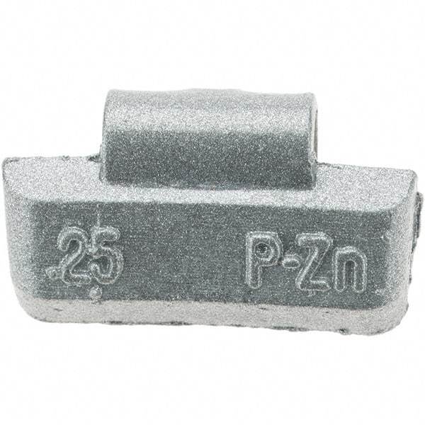 Perfect Equipment - 0.25 oz P Wheel Weight - Zinc, For Use with Automotive & Light Trucks - Americas Industrial Supply