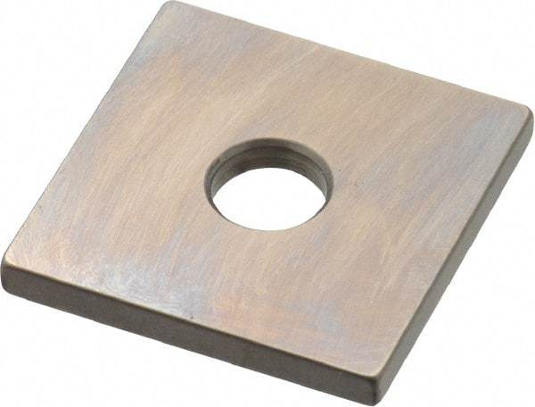 Mitutoyo - 0.105" Square Steel Gage Block - Accuracy Grade 0, Includes Certificate of Inspection - Americas Industrial Supply