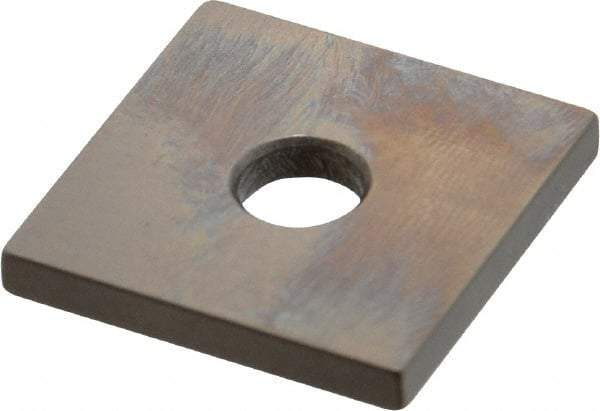 Mitutoyo - 0.121" Square Steel Gage Block - Accuracy Grade 0, Includes Certificate of Inspection - Americas Industrial Supply