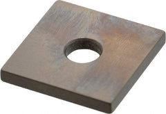 Mitutoyo - 0.121" Square Steel Gage Block - Accuracy Grade 0, Includes Certificate of Inspection - Americas Industrial Supply