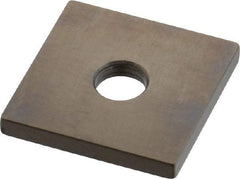Mitutoyo - 0.122" Square Steel Gage Block - Accuracy Grade 0, Includes Certificate of Inspection - Americas Industrial Supply