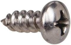 Value Collection - #6 Pan Head Phillips Sheet Metal Screw - Stainless Steel, 3/8" Length Under Head, Grade 316 - Americas Industrial Supply