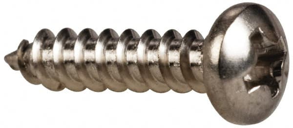 Value Collection - #6 Pan Head Phillips Sheet Metal Screw - Stainless Steel, 5/8" Length Under Head, Grade 316 - Americas Industrial Supply