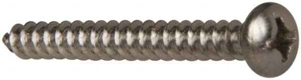 Value Collection - #6 Pan Head Phillips Sheet Metal Screw - Stainless Steel, 1-1/4" Length Under Head, Grade 316 - Americas Industrial Supply