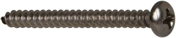 Value Collection - #6 Pan Head Phillips Sheet Metal Screw - Stainless Steel, 1-1/2" Length Under Head, Grade 316 - Americas Industrial Supply
