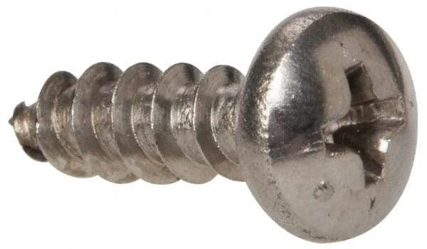 Value Collection - #10 Pan Head Phillips Sheet Metal Screw - Stainless Steel, 5/8" Length Under Head, Grade 316 - Americas Industrial Supply