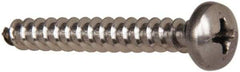 Value Collection - #10 Pan Head Phillips Sheet Metal Screw - Stainless Steel, 1-1/2" Length Under Head, Grade 316 - Americas Industrial Supply