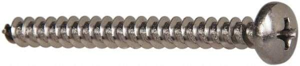 Value Collection - #10 Pan Head Phillips Sheet Metal Screw - Stainless Steel, 2" Length Under Head, Grade 316 - Americas Industrial Supply