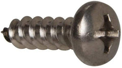 Value Collection - #12 Pan Head Phillips Sheet Metal Screw - Stainless Steel, 3/4" Length Under Head, Grade 316 - Americas Industrial Supply