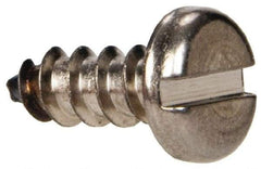 Value Collection - #6 Pan Head Slotted Sheet Metal Screw - Stainless Steel, 3/8" Length Under Head, Grade 316 - Americas Industrial Supply
