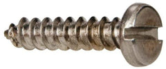 Value Collection - #6 Pan Head Slotted Sheet Metal Screw - Stainless Steel, 5/8" Length Under Head, Grade 316 - Americas Industrial Supply