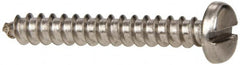 Value Collection - #6 Pan Head Slotted Sheet Metal Screw - Stainless Steel, 1" Length Under Head, Grade 316 - Americas Industrial Supply