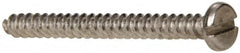 Value Collection - #6 Pan Head Slotted Sheet Metal Screw - Stainless Steel, 1-1/2" Length Under Head, Grade 316 - Americas Industrial Supply