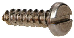 Value Collection - #8 Pan Head Slotted Sheet Metal Screw - Stainless Steel, 5/8" Length Under Head, Grade 316 - Americas Industrial Supply