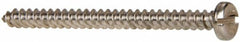 Value Collection - #8 Pan Head Slotted Sheet Metal Screw - Stainless Steel, 2" Length Under Head, Grade 316 - Americas Industrial Supply
