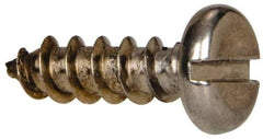 Value Collection - #10 Pan Head Slotted Sheet Metal Screw - Stainless Steel, 5/8" Length Under Head, Grade 316 - Americas Industrial Supply