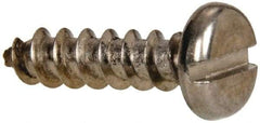Value Collection - #10 Pan Head Slotted Sheet Metal Screw - Stainless Steel, 3/4" Length Under Head, Grade 316 - Americas Industrial Supply